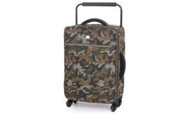IT Luggage Cabin Quilted Camo Suitcase 4 Wheel - Jungle